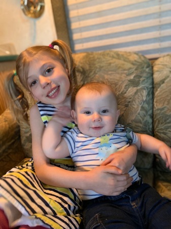 Grand babies Ingrid & Bodhi Bevenger