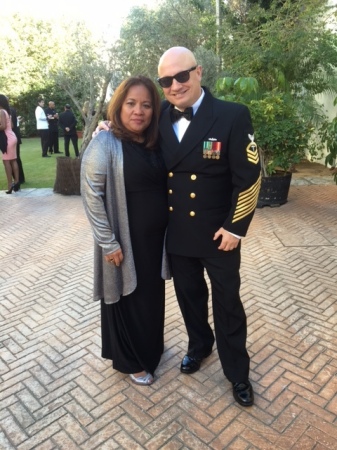 Shirley & Michael at the Navy Chief's Birthday Party Rota Spain