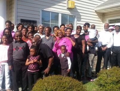 the family (My son is in the front with the black and gray sweater.)