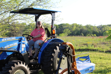 Me for the first and last time on the tractor