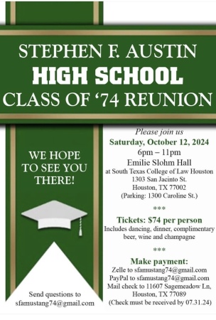 Stephen F. Austin High School Reunion