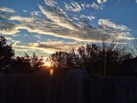 Sunset view from kitchen window 🪟 