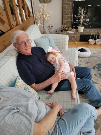 Darryl and Great granddaughter