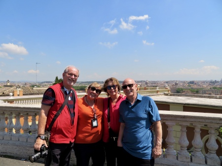 Rome with guide and cousin Brad and Maria Soud