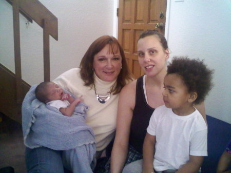 Me with my daughter and two of her six children!