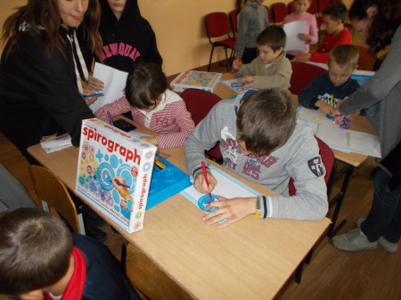 3 OCT 2021 Zmiev Orphans enjoying Spirograph