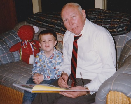 Little Karl With Grandpa Carl