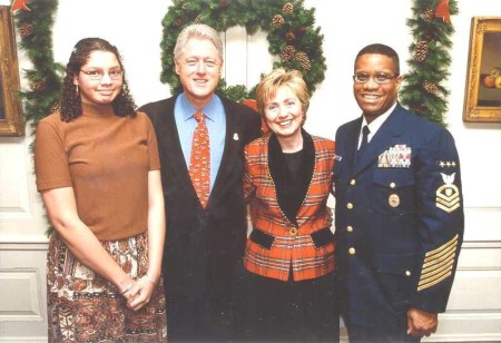 With Pres & Mrs Clinton, 2000