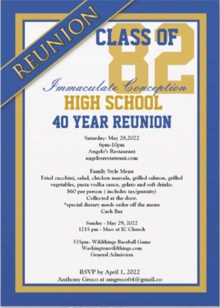 Immaculate Conception High School Reunion