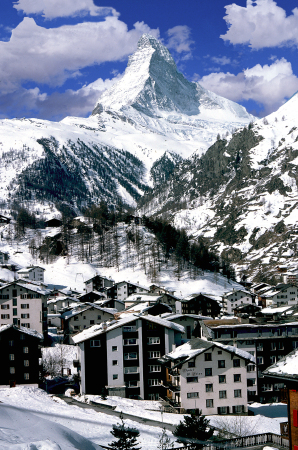 Skiing Zermat Switzerland 1975