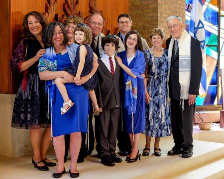 At Tali's bat mitzvah, in 2016