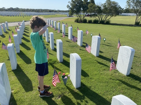 Our grandson says farewell