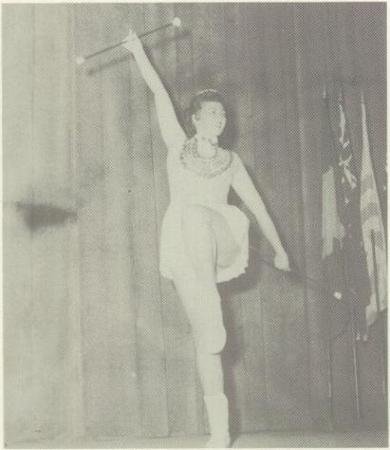 Fern senior year 1957 Head Majorette