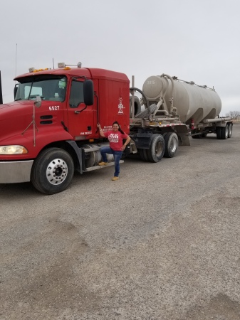 2/2018 Trucking industry oil field in Texas 