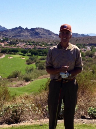 Getting ready to tee off atop The Pointe