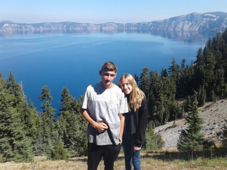 Grandson & Granddaughter at Crater Lake