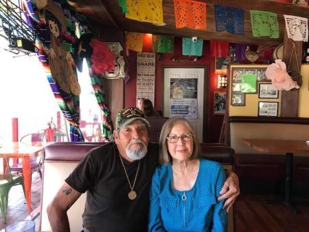 Roy & Thelma at Mexican Restaurant in Pasadena