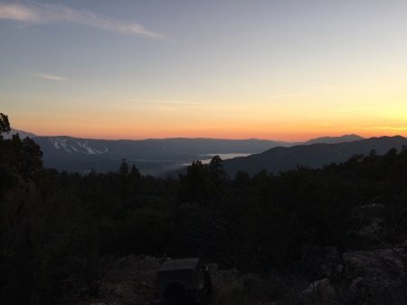 Big Bear Lake sunset 