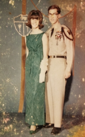 Polly Haas and Ron May at Cadet Ball 1965