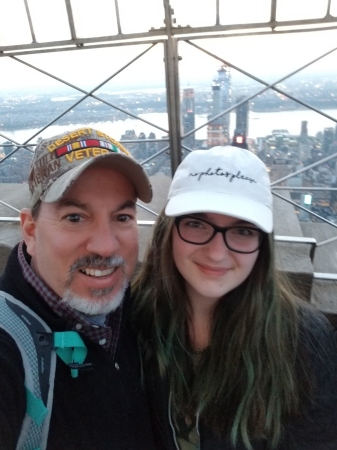 My granddaughter Jaedyn and me in NYC 2018