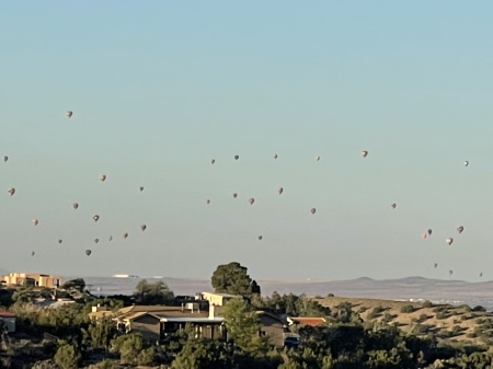 ABQ Balloon Fiesta view from home