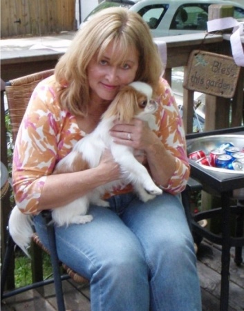 Marie with puppy Lucy, 2009
