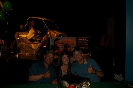 me and joe and tommy from the "Swamp People"