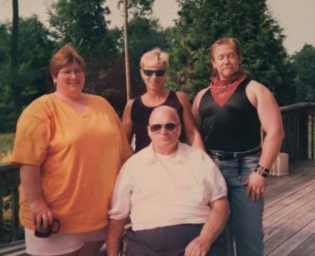 Me, dad, my sister Cindy and brother Stephen