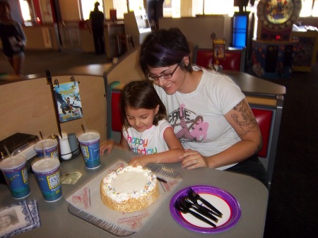 My daughter Rachel and granddaughter Czara, her 5th birthday