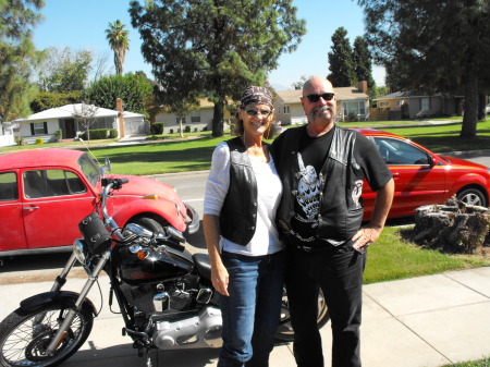 ready to ride with good friend Pat McCawley