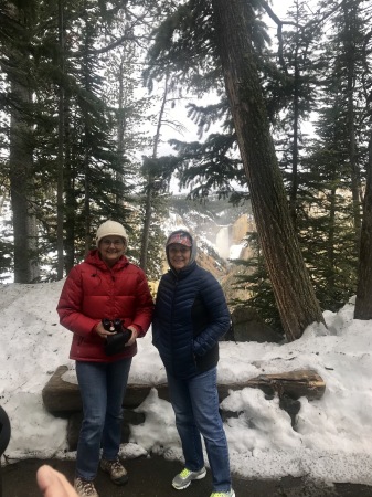 Margie Tamori and Derinda at Yellowstone 