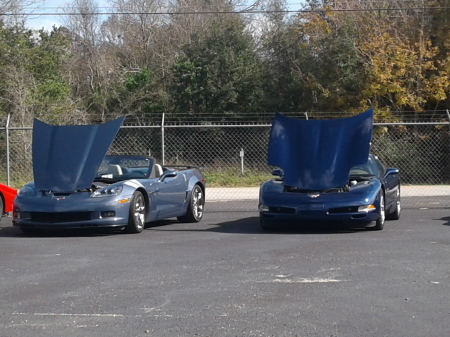 Weekend relaxation at a local car show. 