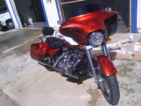 my harley after major repair work 