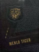 Menlo Consolidated School 1959 yearbook cover photo