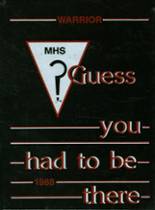 Marion High School 1988 yearbook cover photo