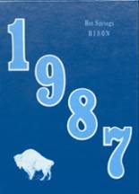 1987 Hot Springs High School Yearbook from Hot springs, South Dakota cover image