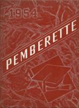 Pemberville High School 1954 yearbook cover photo