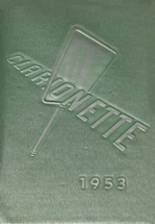 Clarion Area High School 1953 yearbook cover photo