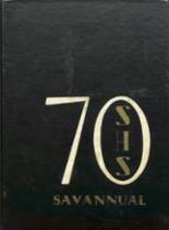 Savannah High School 1970 yearbook cover photo
