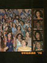 Oviedo High School 1978 yearbook cover photo