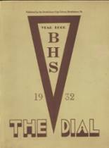 Brattleboro Union High School 1932 yearbook cover photo