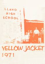 Llano High School 1971 yearbook cover photo