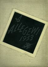 Allegany High School 1953 yearbook cover photo