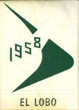 Monahans High School 1958 yearbook cover photo