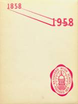 Waterford-Halfmoon High School 1958 yearbook cover photo