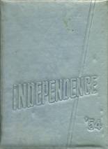 Independence High School 1954 yearbook cover photo