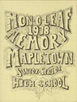 Mapletown Junior-Senior High School 1978 yearbook cover photo