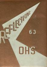 Oconomowoc High School 1963 yearbook cover photo