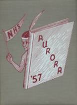 Newton High School 1957 yearbook cover photo