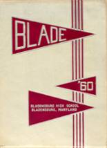 Bladensburg High School 1960 yearbook cover photo